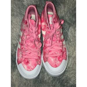 Adidas Womens Sportswear Bravada 2.0 Platform Mid Shoes  Barbie Pink/White Size